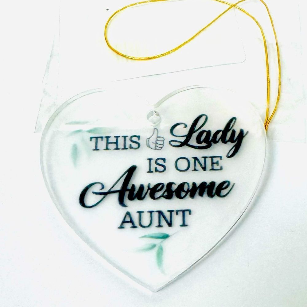 Acrylic Gift / Ornament For a Special Aunt